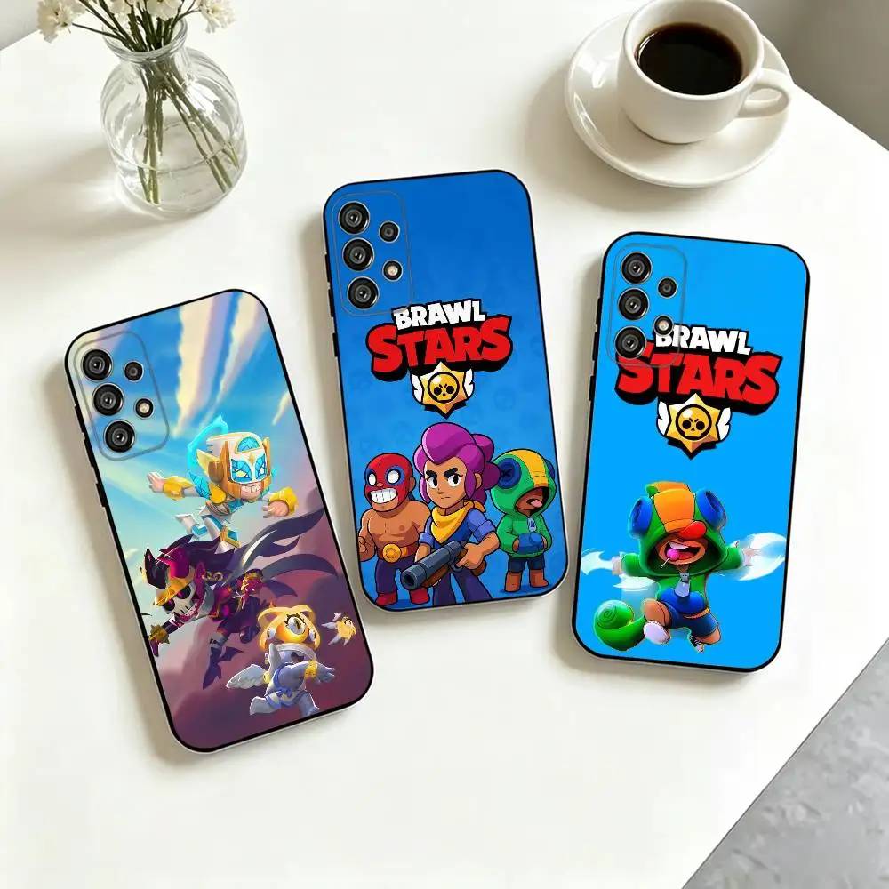 Brawl-S Stars Game  Phone Case Black Silicone Soft For Samsung S25,S24,S21,S22,S23,S30,Ultra,S20,Plus,Fe,Lite Gift