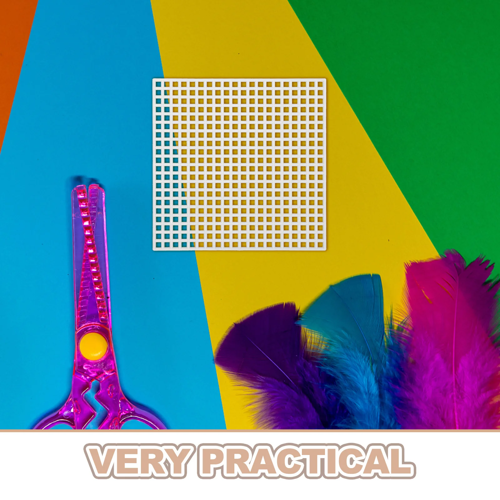 40 قطعة أوراق شبكة بلاستيكية 8X8 سنتيمتر 6 عدد شبكة مربعة للتطريز Crafts بها بنفسك الحرف التطريز عبر غرزة حقيبة صنع قماش الفن