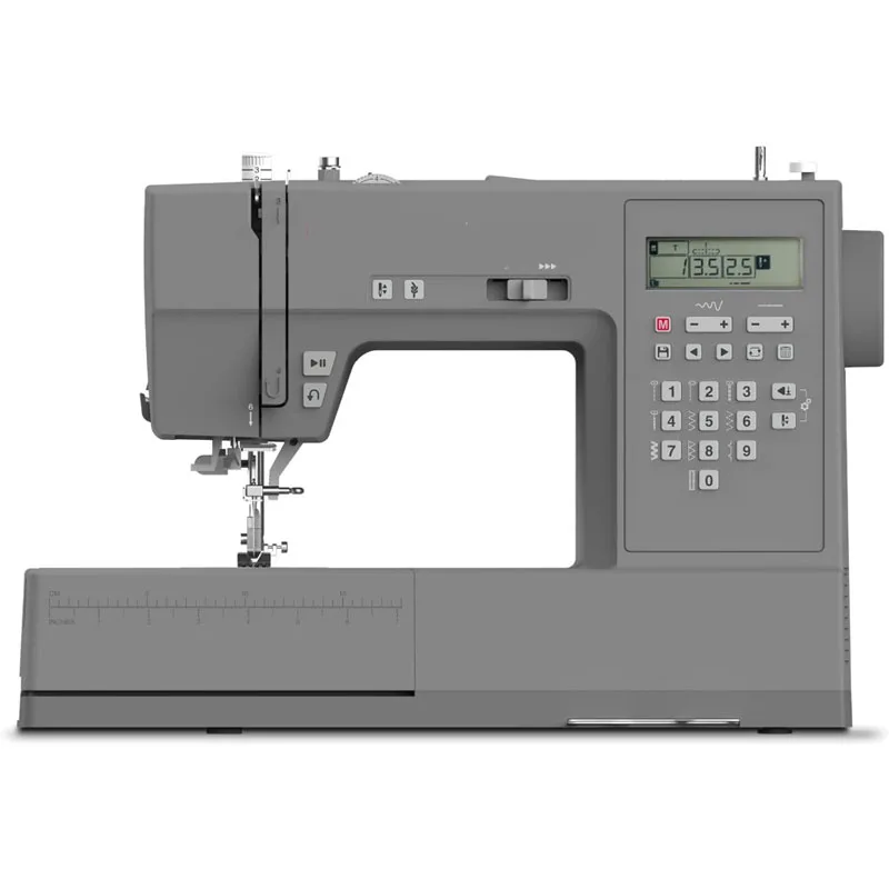 Electronic Large Gray Heavy Duty Sewing Machine 411 Stitch Applications Sewing Made Easy