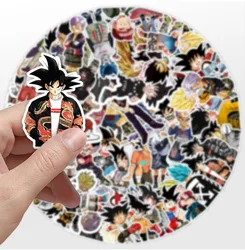 50pcs Anime Dragon Ball Stickers Goku Cartoon Stickers Toy Laptop Motorcycle Suitcase Sticker Kids Christmas Birthday Party Gift