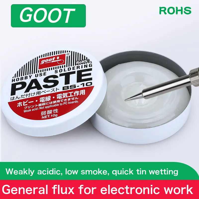 100% Orgin Goot Environment-friendly Soldering Paste Flux Bs-15 Bs-10 Wire Welding Electric Appliance Solder