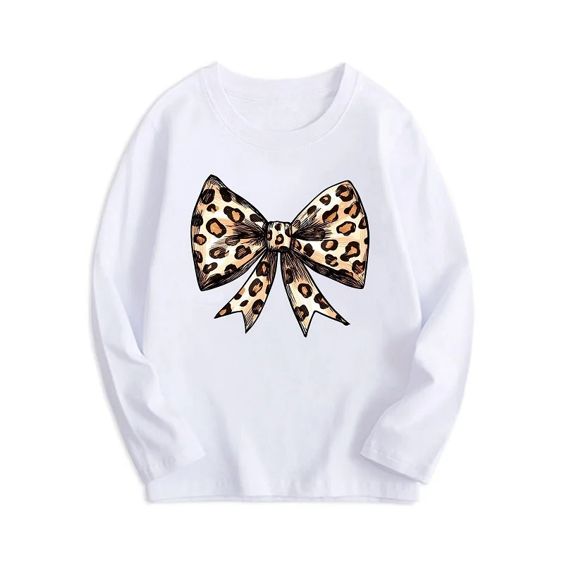 Girls' long-sleeved bottoming shirt spring and autumn 2027 New style round neck medium and large children's cartoon baby T