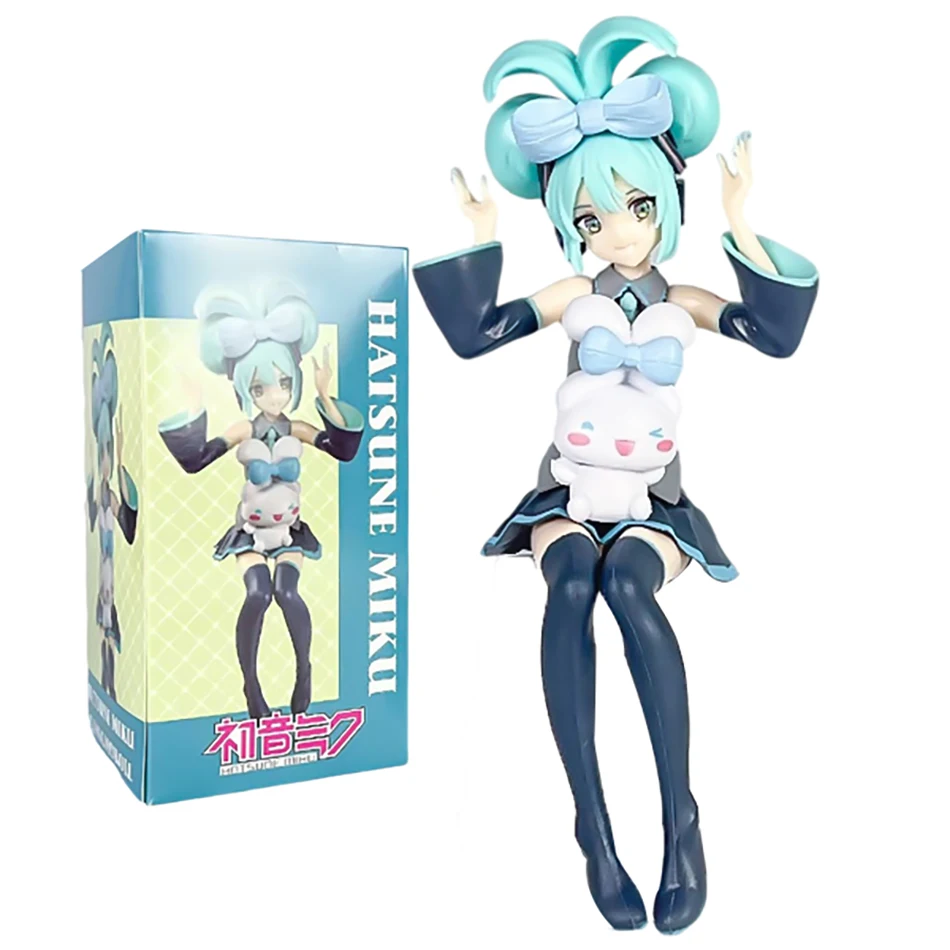 4 szt. Anime Hatsune Miku 14-21cm Figurka Akcji Kolekcjonerska Model PVC Dekoracje Zabawka Urodzinowa dla Dzieci Prezent Świąteczny Kawaii