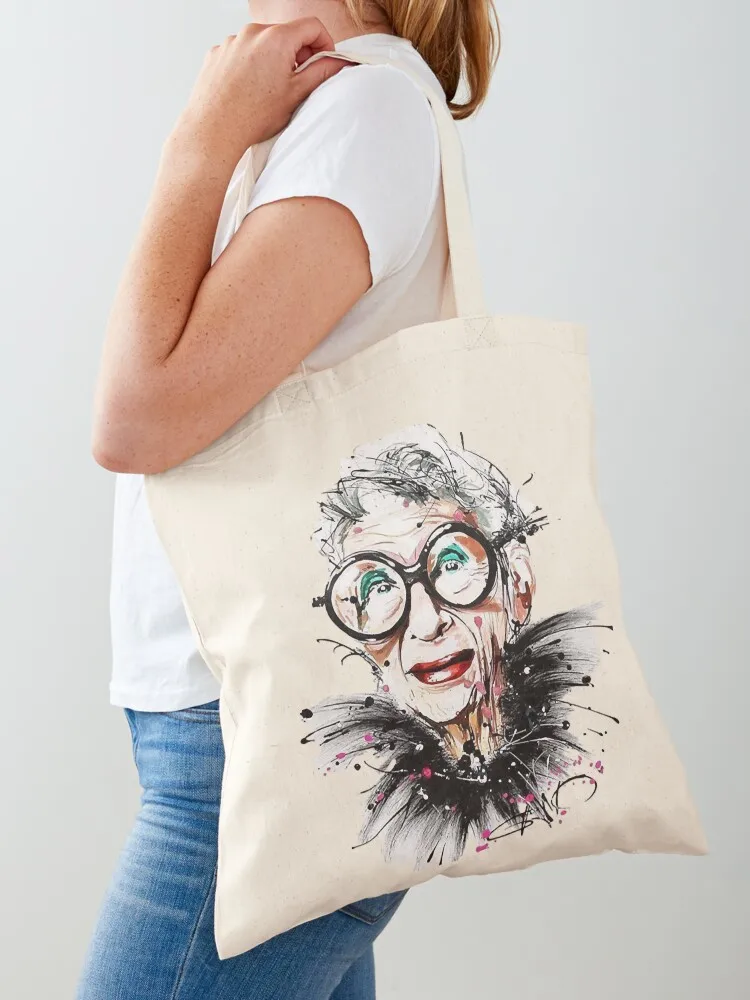

Iris Apfel Classic Tote Bag Canvas stote bag Women bags cute pouch bag female