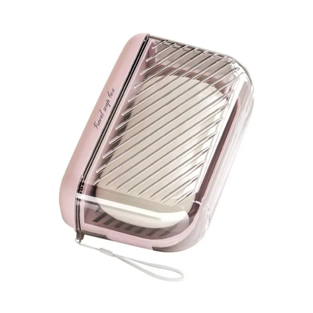 

Портативная дорожная мыльница с прозрачной герметичной крышкой, контейнер для хранения, коробка для мыла, розовая мыльница для ванной комнаты, туризм на открытом воздухе