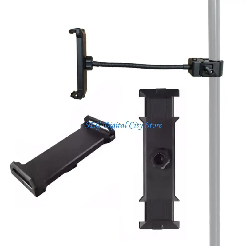 U75B High Strength Tablet Mounting Bracket For Mic Stands Tripods Bikes Holds Devices Up To 13 Inches Phone Tablets Holder
