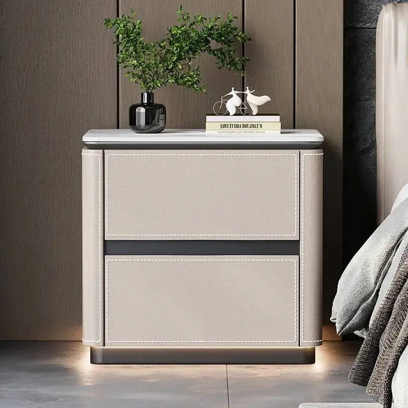 

Luxury Aesthetic Modern Design Simple Nightstands Storage Night Table With Drawers Mesas De Noches Dormitorio Bedroom Furniture