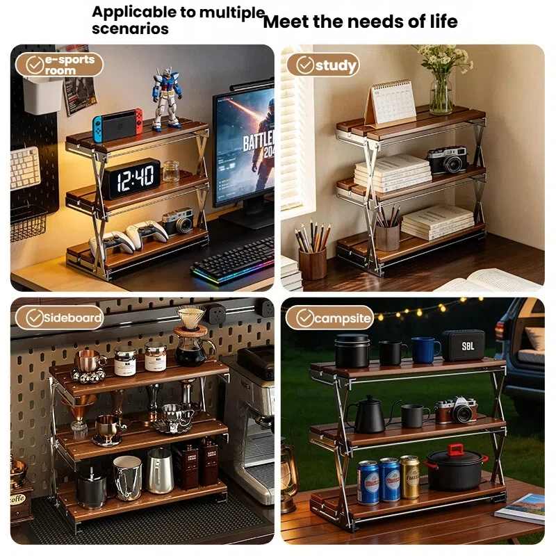3Tier Foldable Bamboo Desktop - огляд і ціна Tea Coffee Utensils