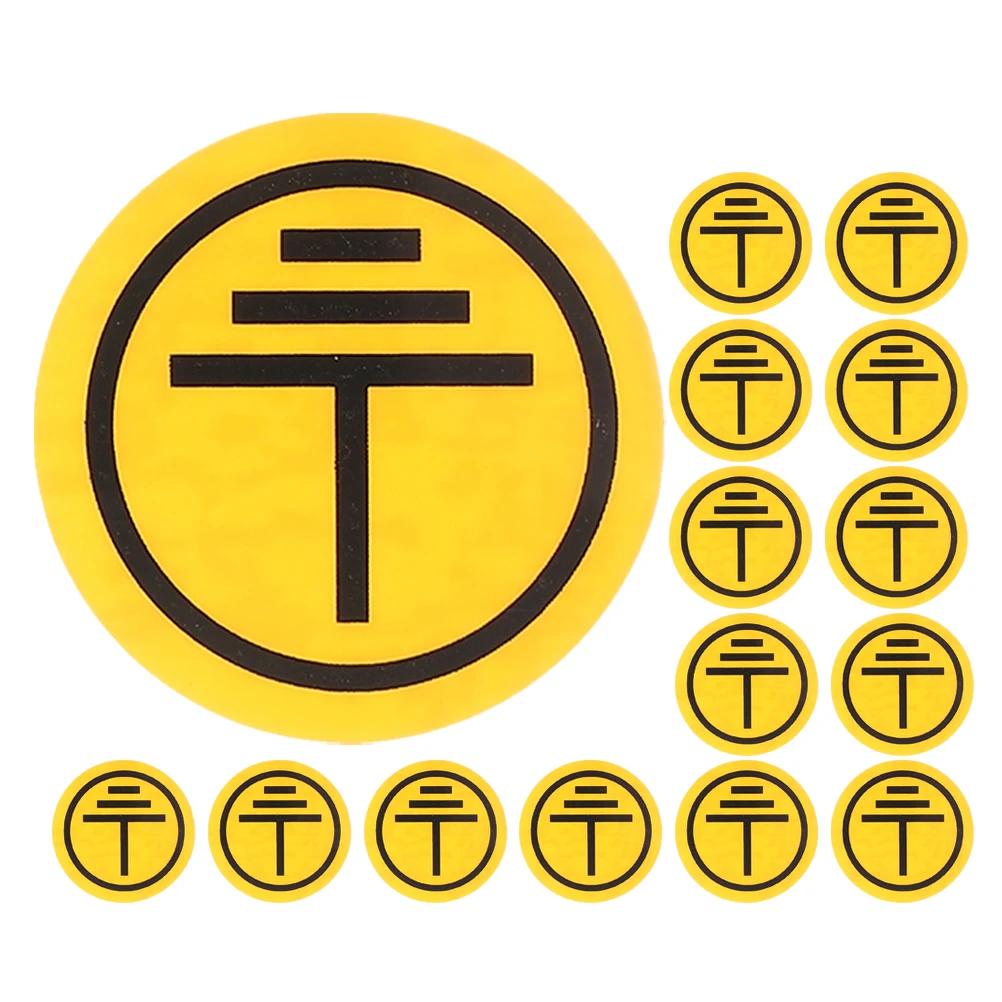 15pcs Electric Warning Stickers Safety Labels Accident Prevention Environment Prominent Identification PP