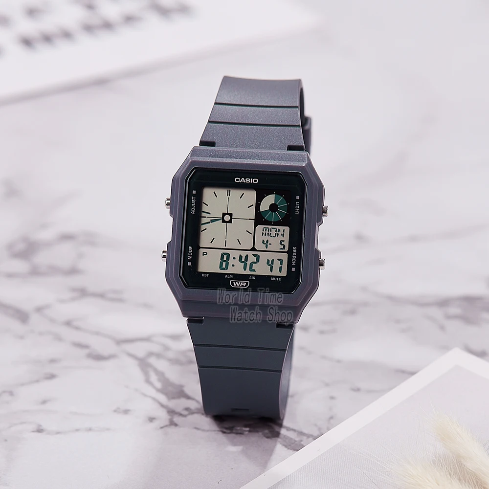 ساعة كاسيو لمحايدة 2024 أنماط جديدة مجموعة العلامة التجارية الفاخرة مقاوم للماء كوارتز ساعة معصم خمر مربع LF-20W سلسلة