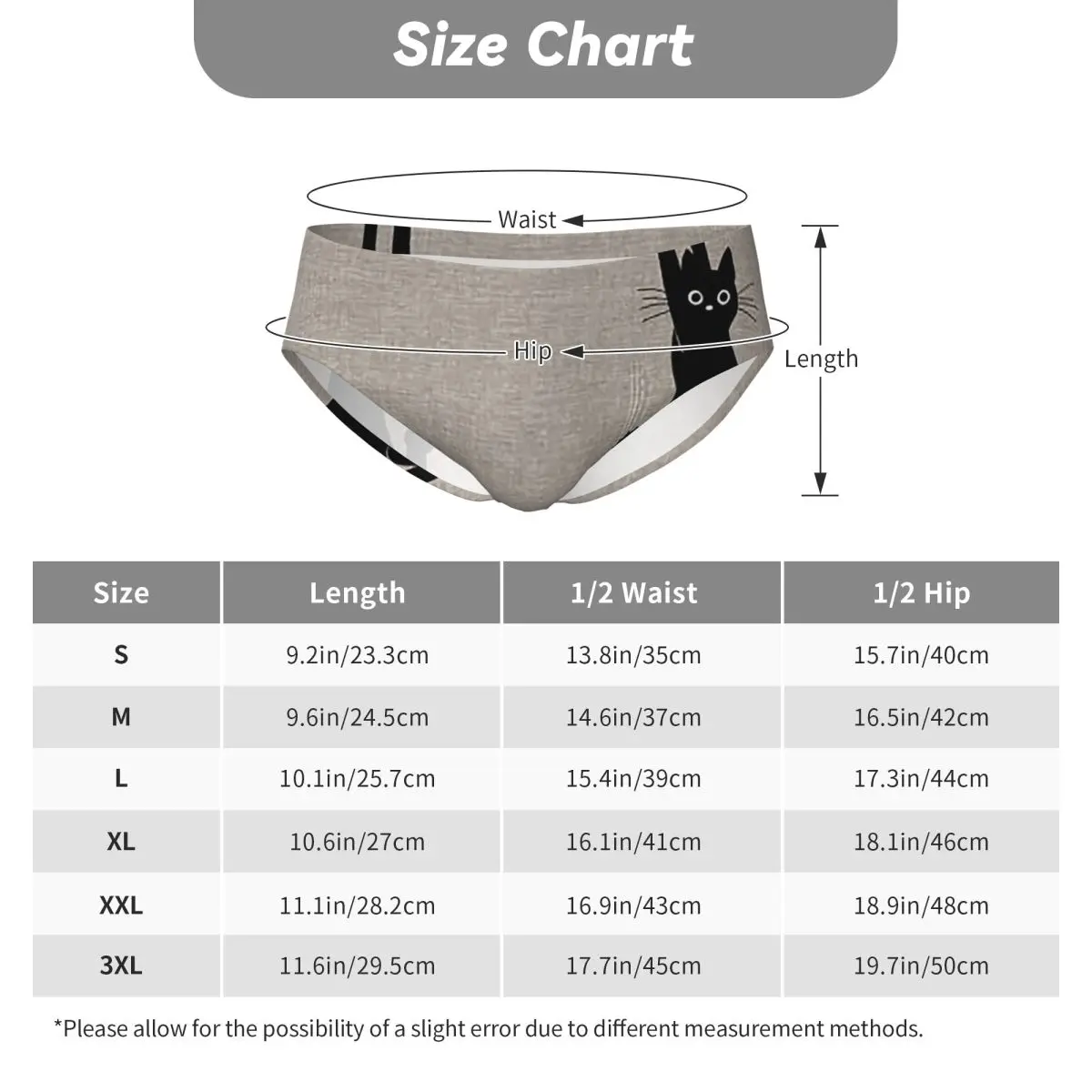 قطة سوداء تحمل على الرجال سراويل مثلثة تهوية الملاكم الملابس الداخلية ملابس داخلية قصيرة لهدية صديقها رجل أوم