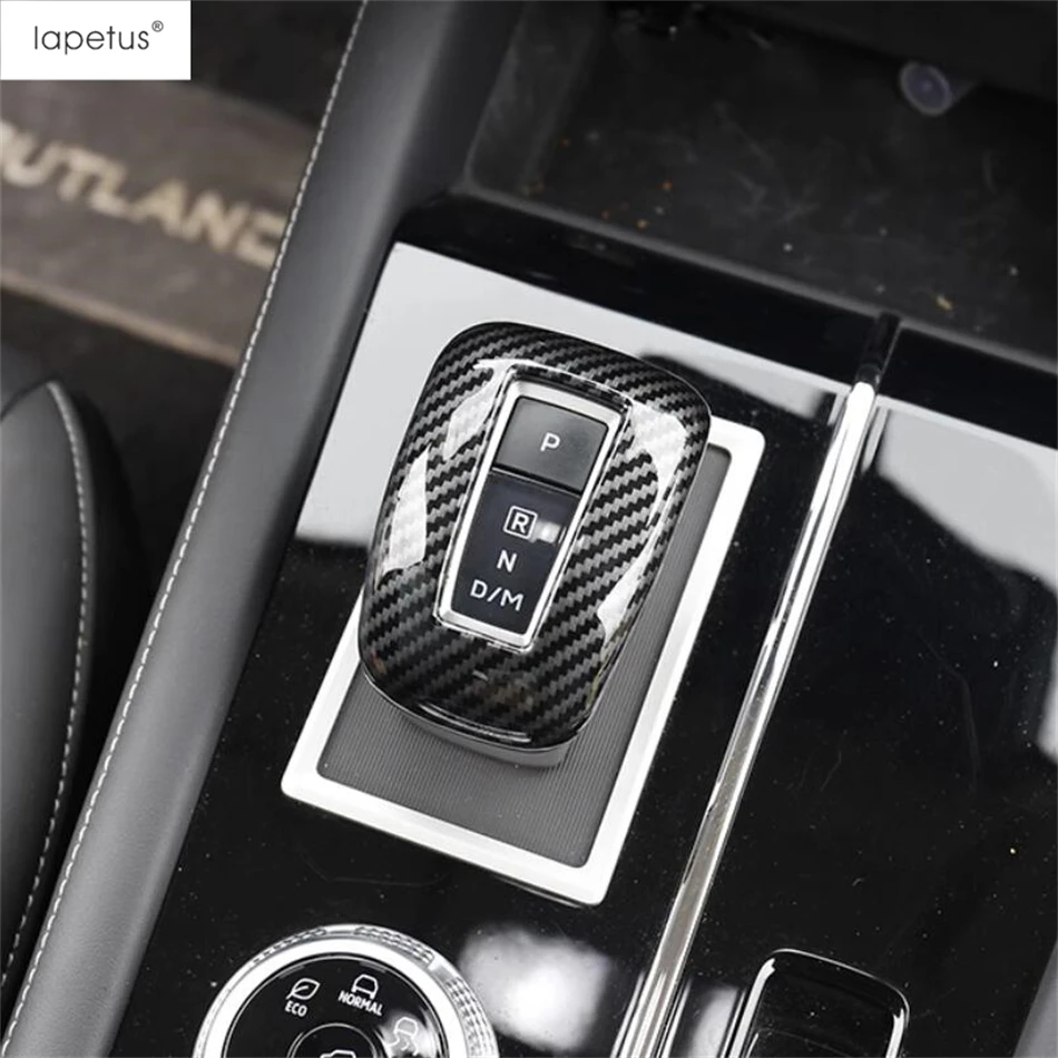

Car Gear Shift Head Handle Knob Decoration Cover Trim Fit For Mitsubishi Outlander 2023 2024 2025 ABS Carbon Fiber Accessories