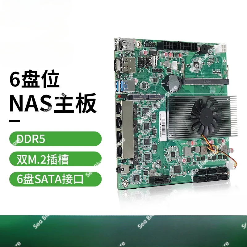 ITX main board industrial computer 6 disk 4 network soft routing NAS storage server 12 generation N305