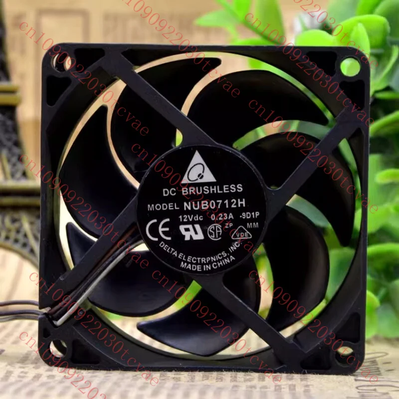 

Original for Delta Electronic NUB0712H DC 12V 0.23A 3-wire Server Cooler Fan