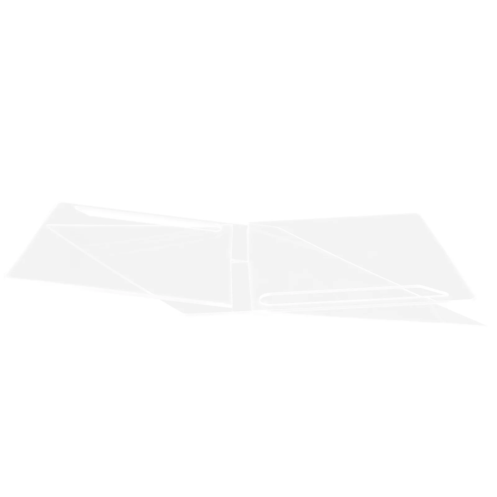 Acrylic Recipe Book Stand Sturdy Transparent Kitchen Display Book Holder Counter Organizer Recipe Stand