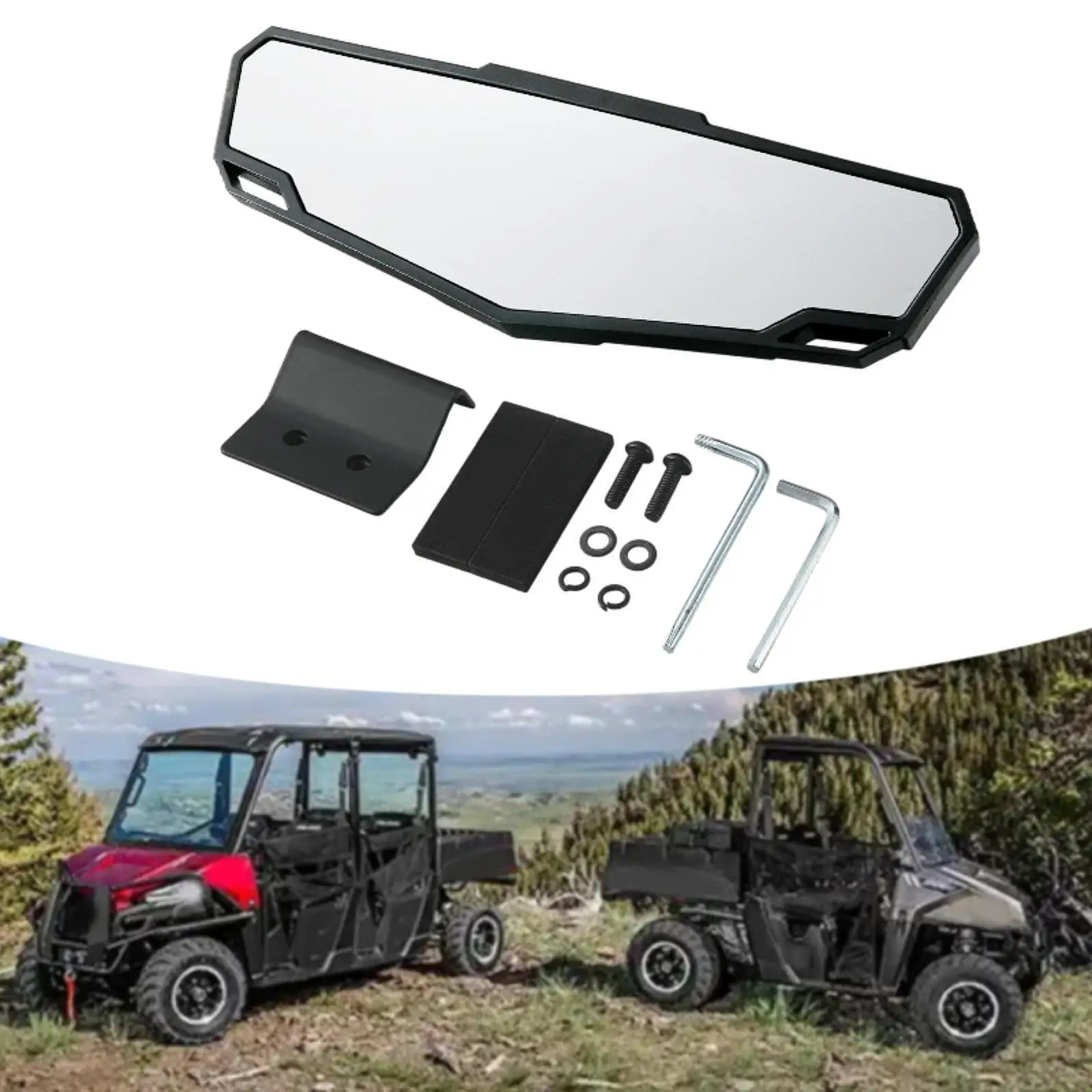 

Центральное зеркало заднего вида UTV, практичные, износостойкие, прочные запасные части, аксессуары для Polaris Ranger 570 2015-2025