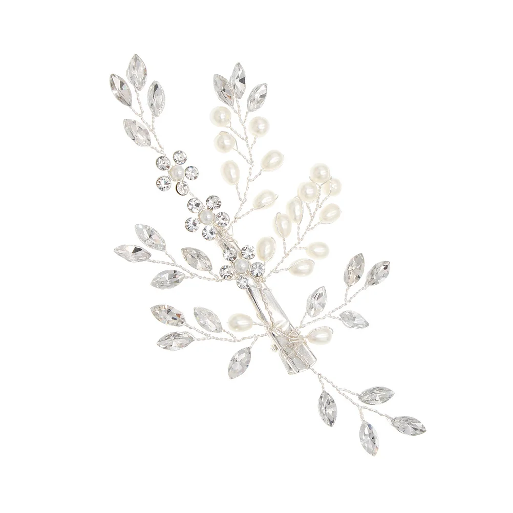 1 قطعة مشبك شعر كريستال نمط المرأة غطاء الرأس حجر الراين مجوهرات رائعة التفاصيل حفل زفاف ديكور خفيفة الوزن طويلة الأمد