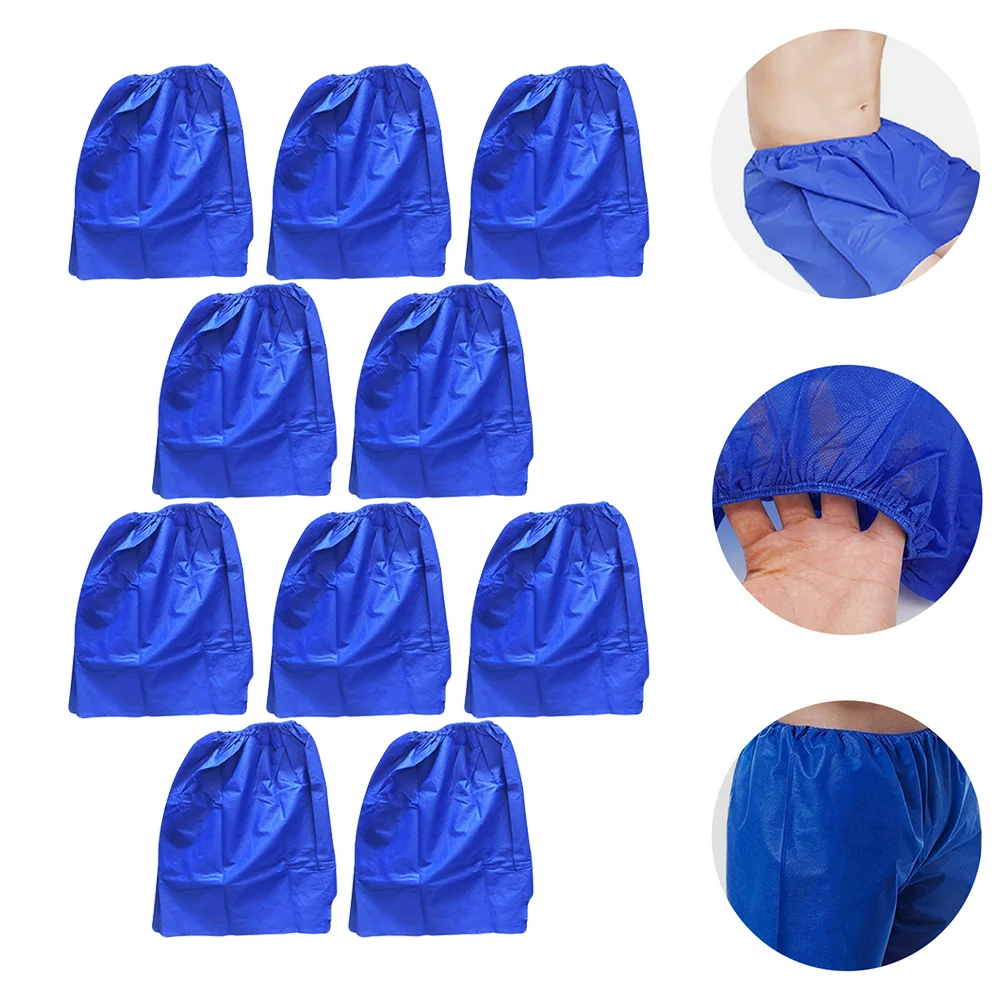 10 Pcs Mens Disposable Spa One Time Moisture-absorbing Pants Spray Non-woven Fabric Practical Period Short Incontinence for