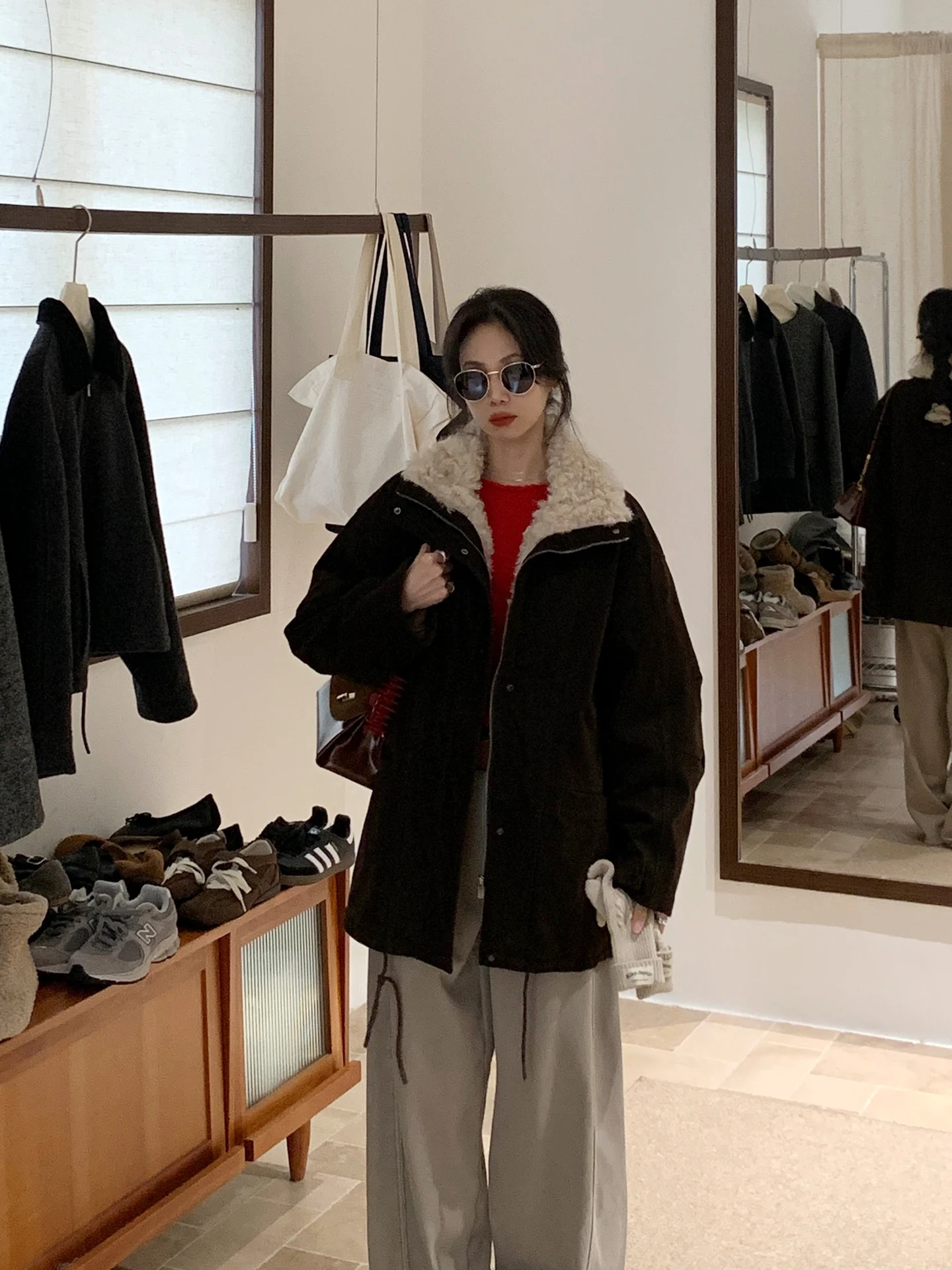 

Корейская женская парка-пуховик с шерстяным воротником, утепленная, теплая, зимняя, новинка 2025 года, BRIVIN, модная верхняя одежда для женщин