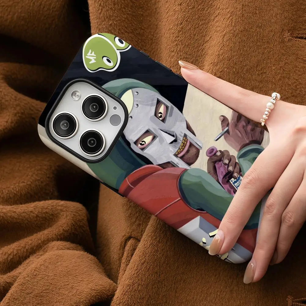 

MF Doom Phone Case For Samsung Galaxy S25 24 23 22 Ultra Plus A56 36 26 Glossy HD Double-Layer Hard Shell