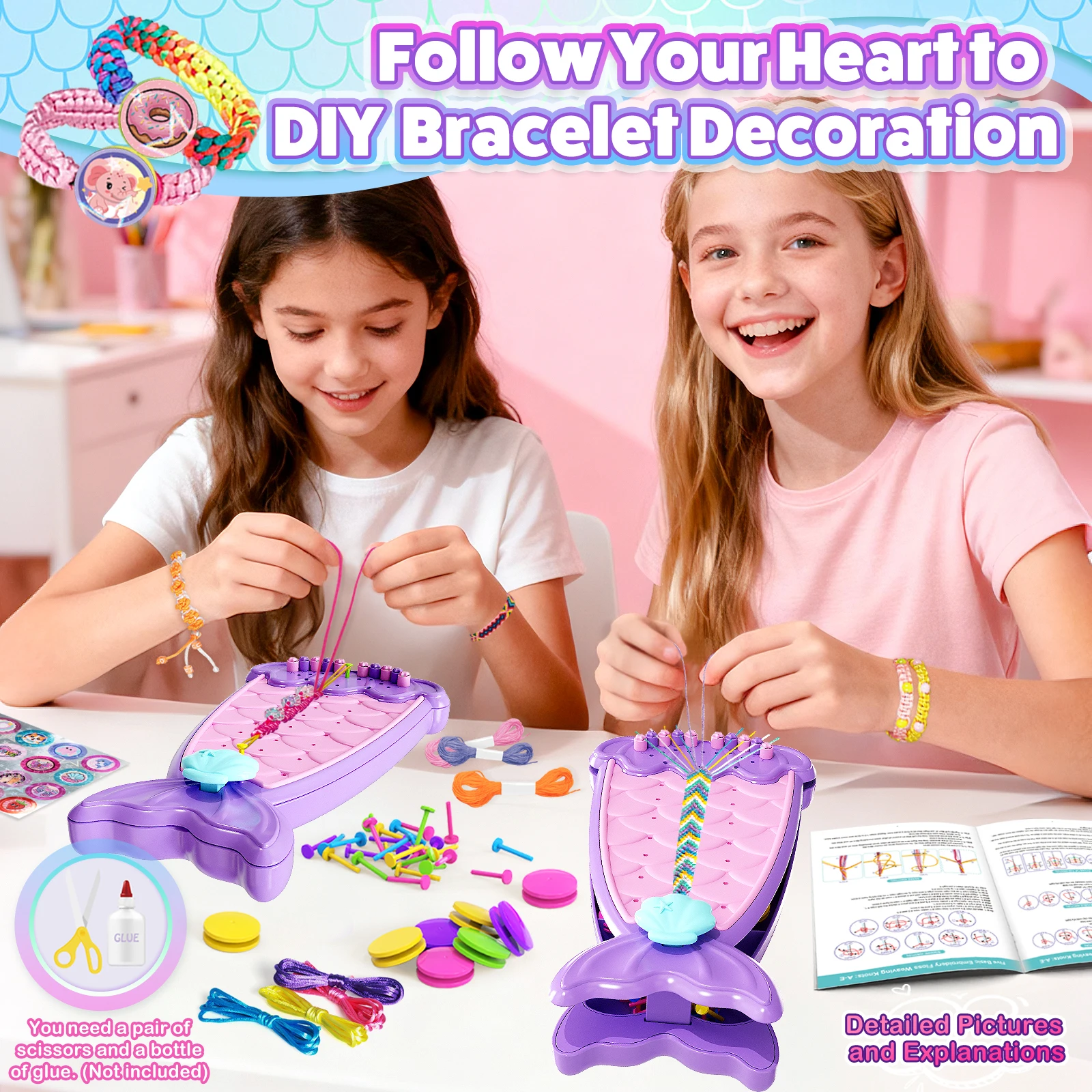 Friendship Bracelet Making Kit - đánh giá và giá Art Craft Ideas For Kids