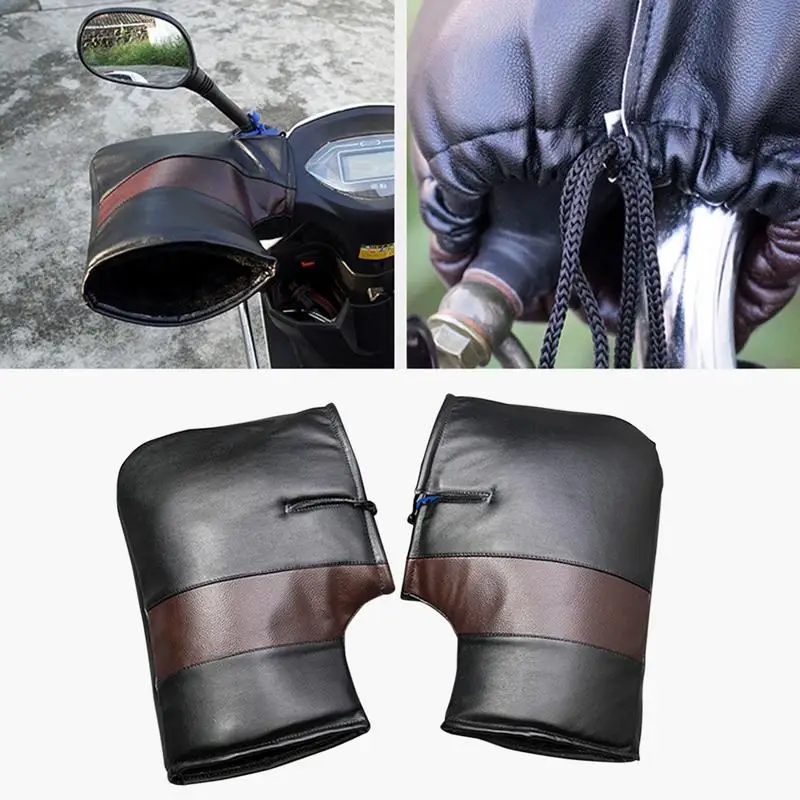 

Motorcycle Winter Handlebar Gloves Waterproof Windproof Cycling Skiing Mitten Muffs Snowmobile Handlebar Warm Bike Riding Gloves