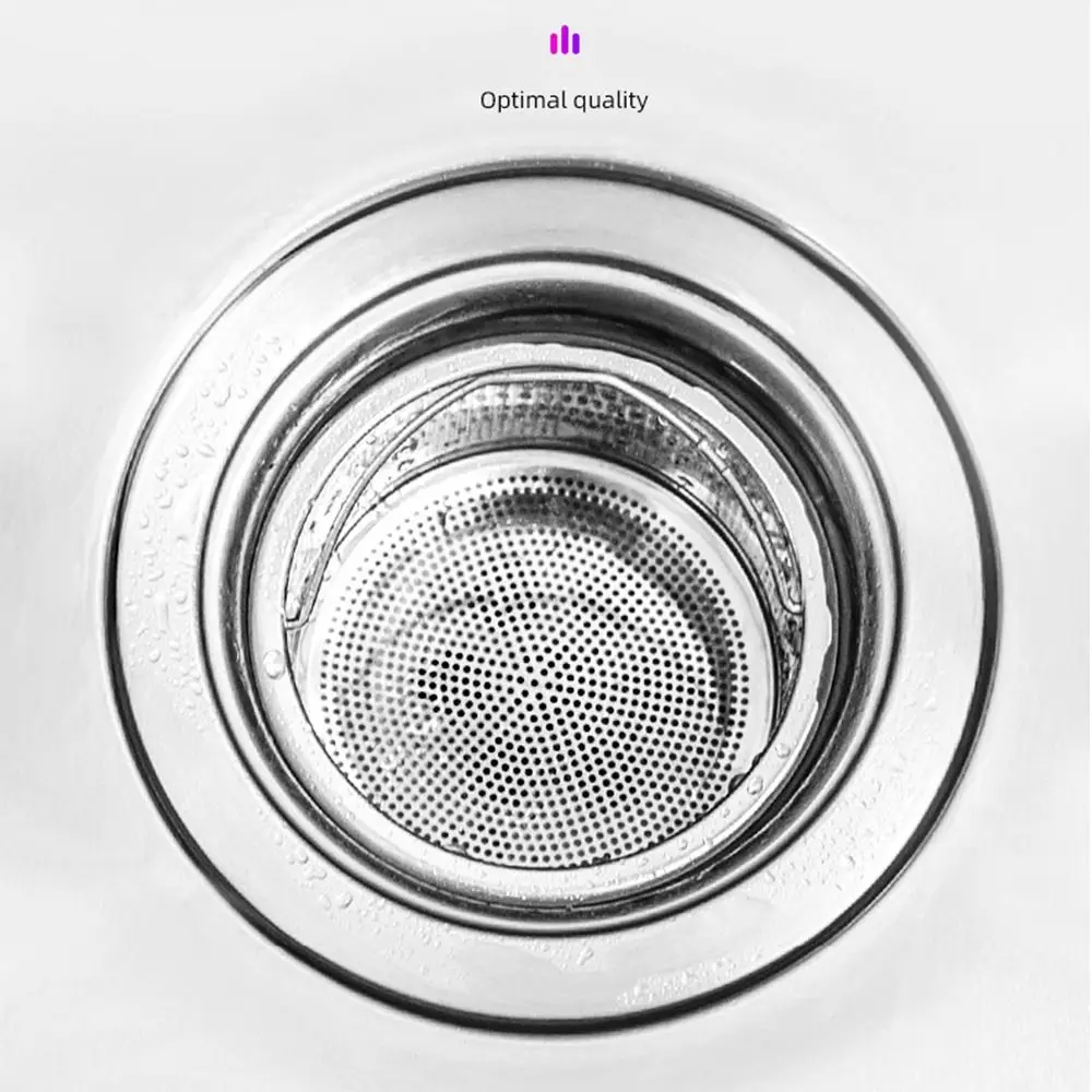 Stainless Steel Sink Strainer Protection Against Clogging Drain Hole Filter Kitchen Mesh Sink Grid Filter Drain Cover