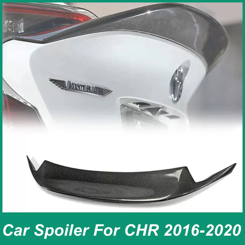 Dla Toyota CHR 2016 17 18 19 20 Tylny bagażnik Iid Spoiler Środkowe skrzydło ogonowe FRP Żywica Włókno węglowe Akcesoria do regulacji samochodowej