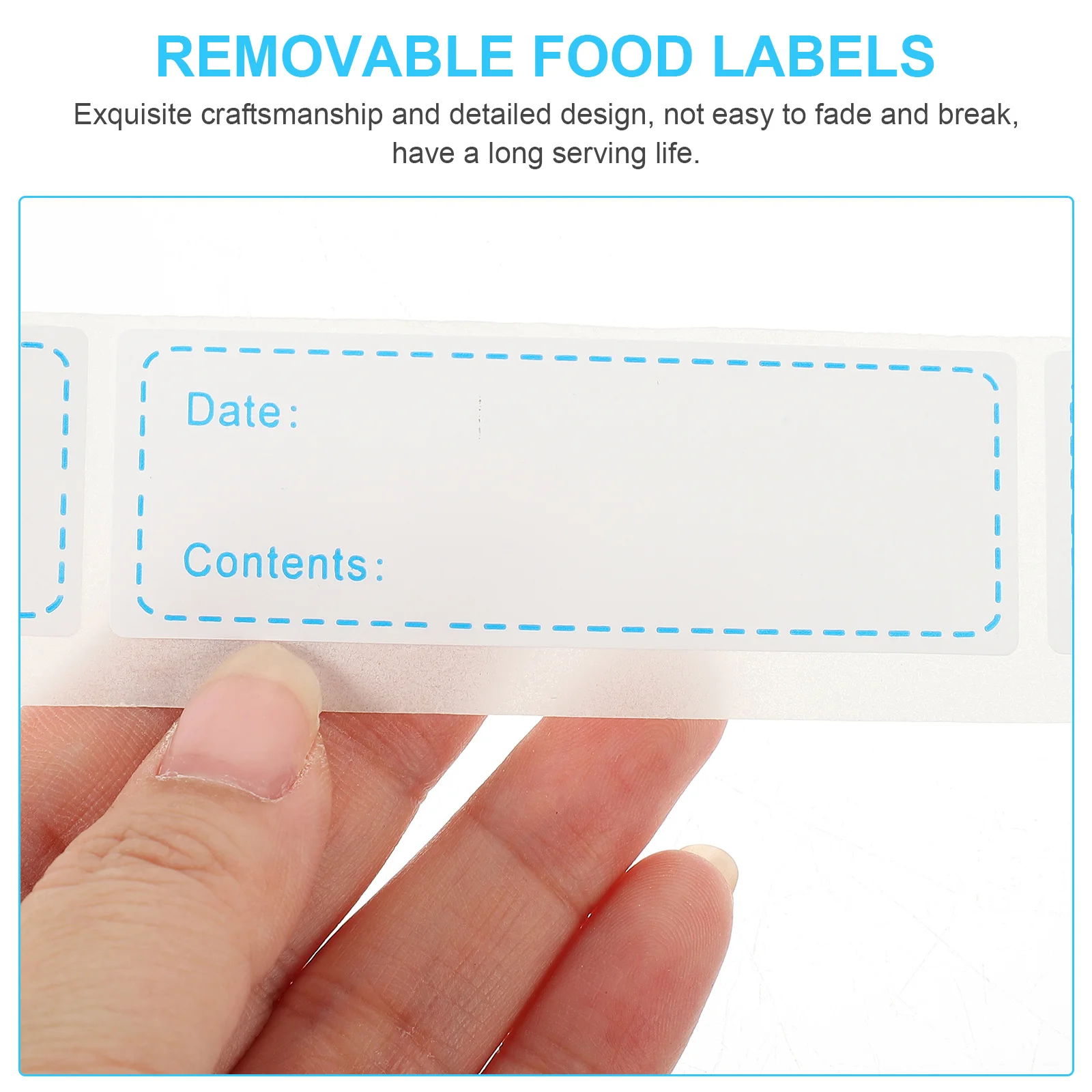 

3 Rolls Multi Function Bottle Labels Reusable Sticky Tags for Food Container Date Content Identification Home Kitchen Essential