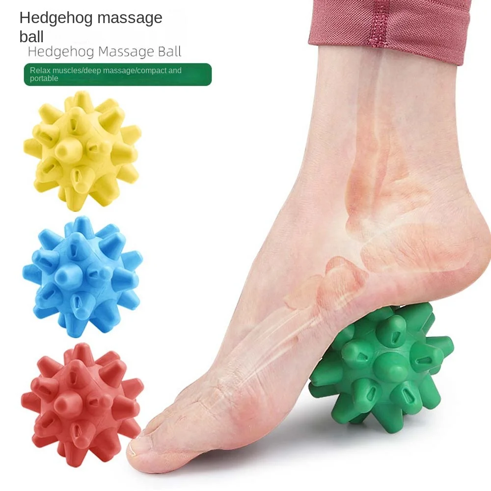 

Foot Roller Fitness Massage Ball Hedgehog Shape Yoga Equipment Trigger Point Massage Plantar Acupoints Fascia Massage
