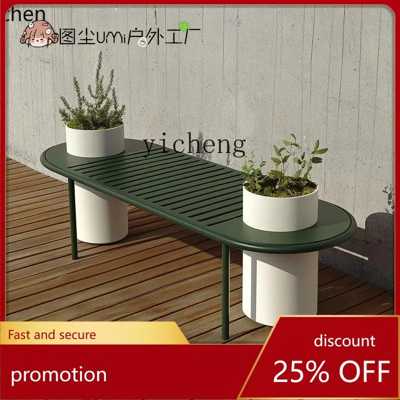 

ZML outdoor courtyard villa sitting area flower box seat combination flower bed creative leisure chair