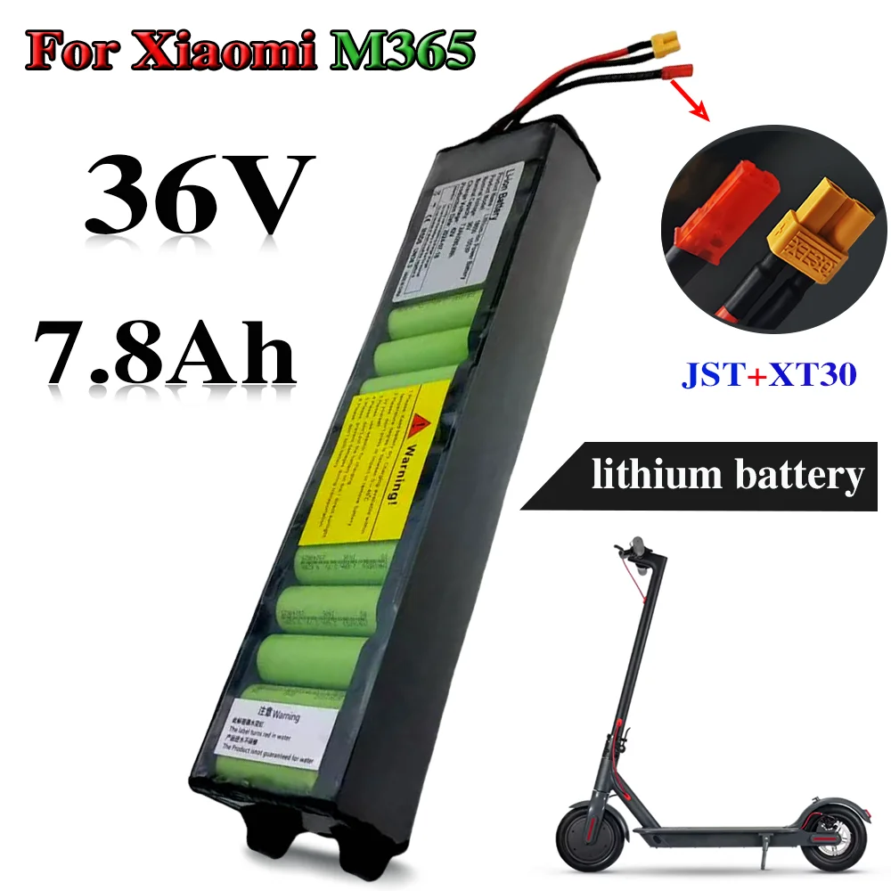 36V 7800mAh Li-ion Battery Pack Built-in BMS Protection Long-Lasting Range Without communica，For Xiaomi M365 Electric Scooter