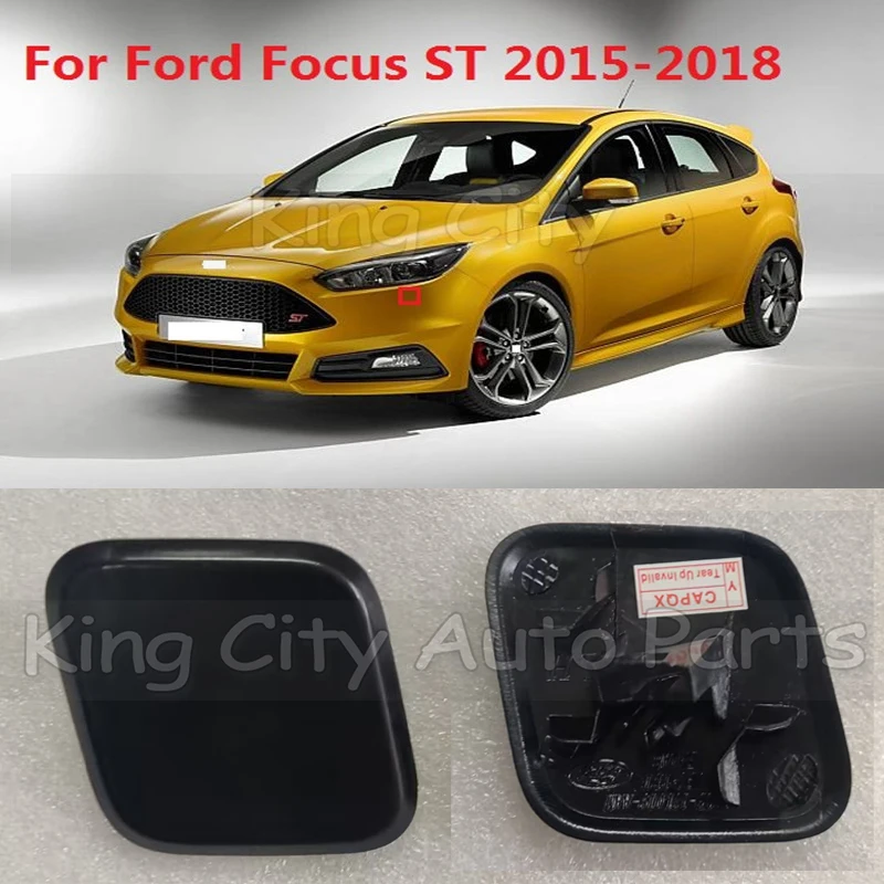 

CAPQX для Ford Focus ST MK4 2015 2016 2017 2018, автомобильный передний бампер, Омыватель фар, Распылительная насадка, крышка омывателя фары, Струйная Крышка