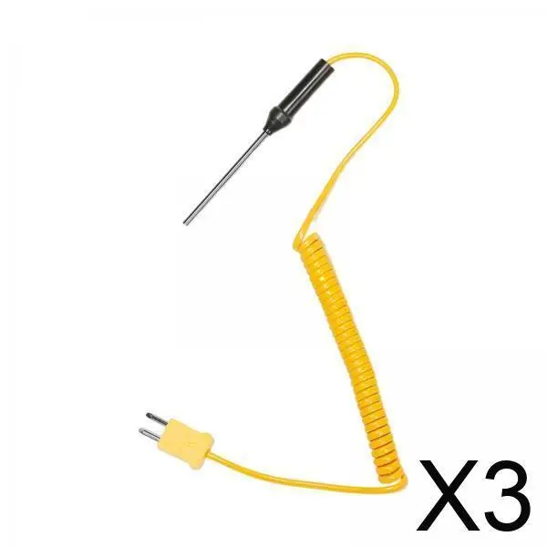 

Термопара типа K из нержавеющей стали, прочный датчик температуры для измерения поверхности на многофункциональных тестерах