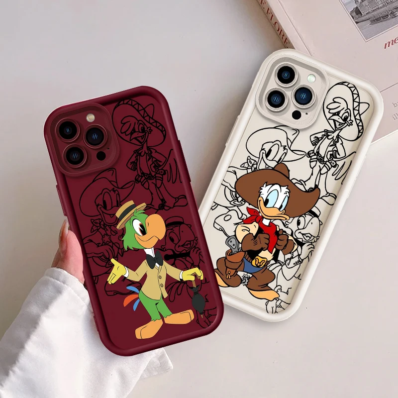 Disney The Three Caballeros Art Eye Ladder For Apple iPhone 15 14 13 12 11 XS XR X Pro Max Plus Soft Phone Case