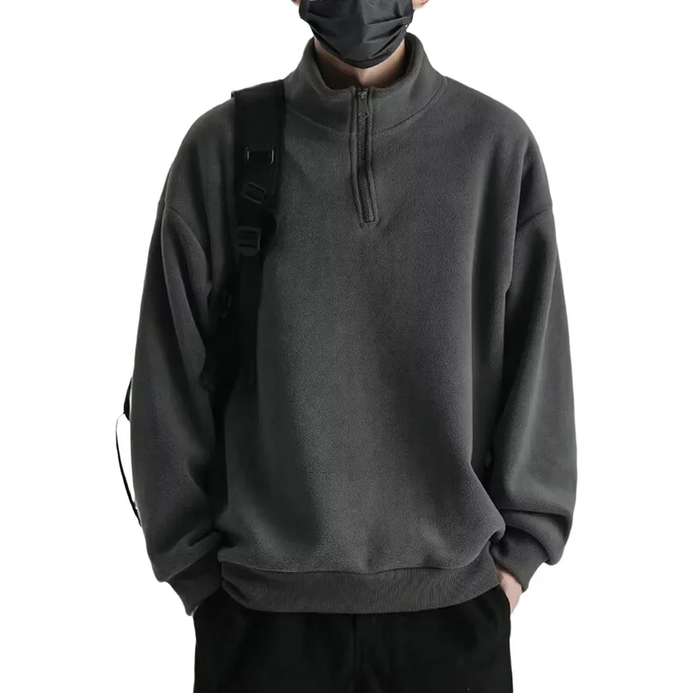 3XL Double-sided Fleece Casual Outdoor Sweatshirt 80 Polyester Fabric Brand New Condition Multiple Sizes Available