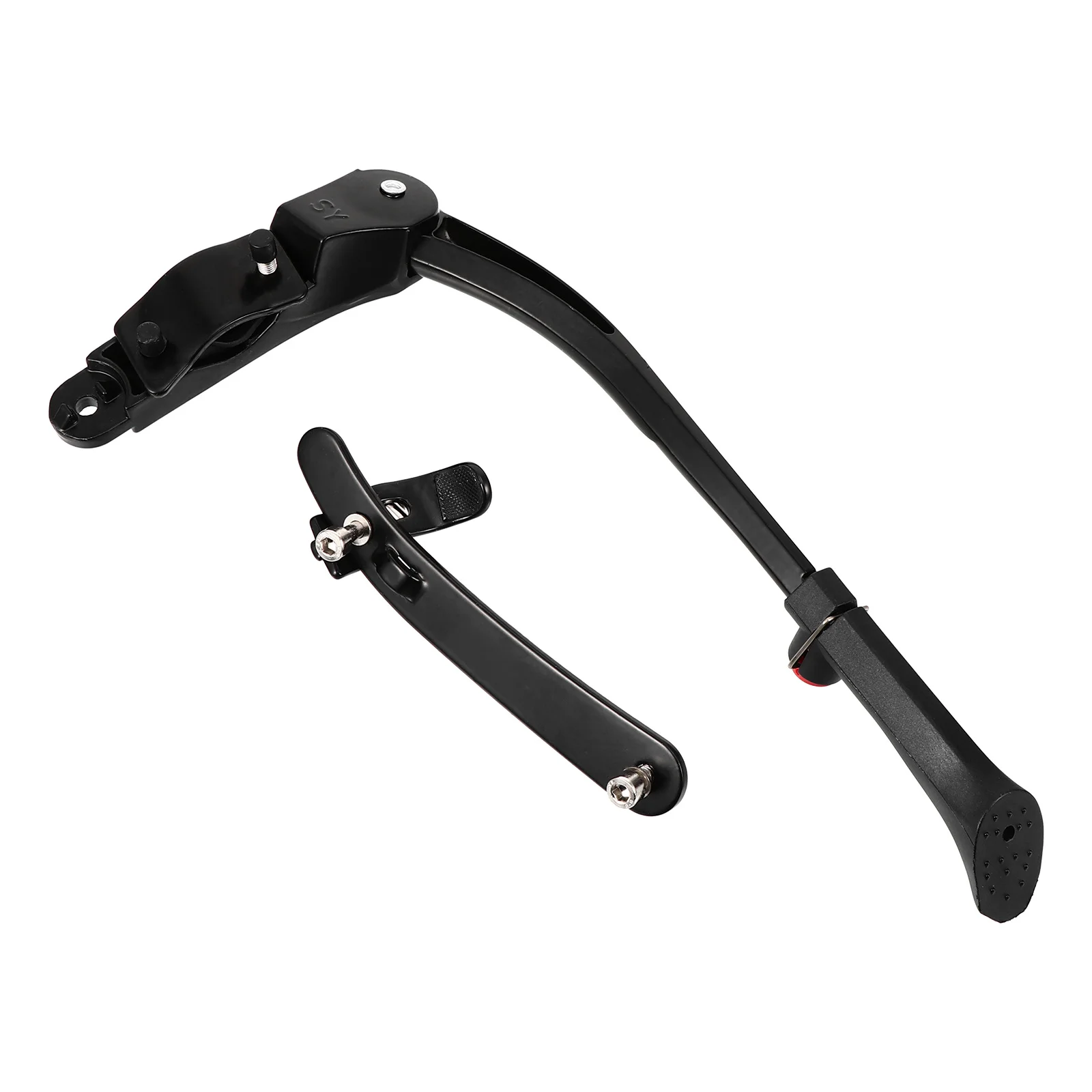 Rear Bike Kickstand Adjustable Aluminum Alloy Foot Brace for Mountain Road Bikes Durable Non-Slip Bike Leg Support Waterproof