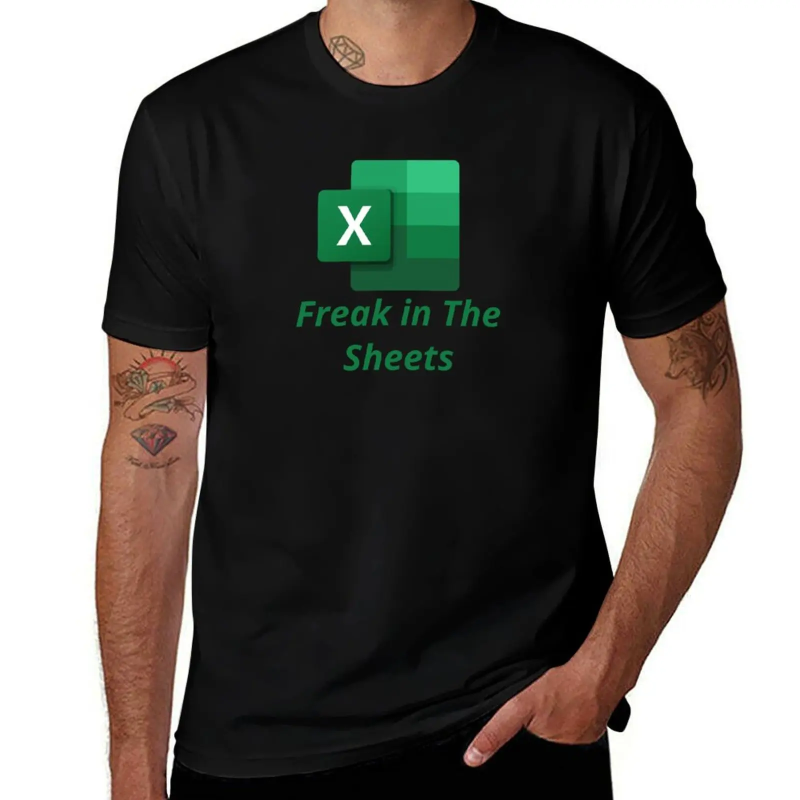 Freak in The sheets spreadsheets , Excel T-Shirt plain baggy shirts men t shirts high quality