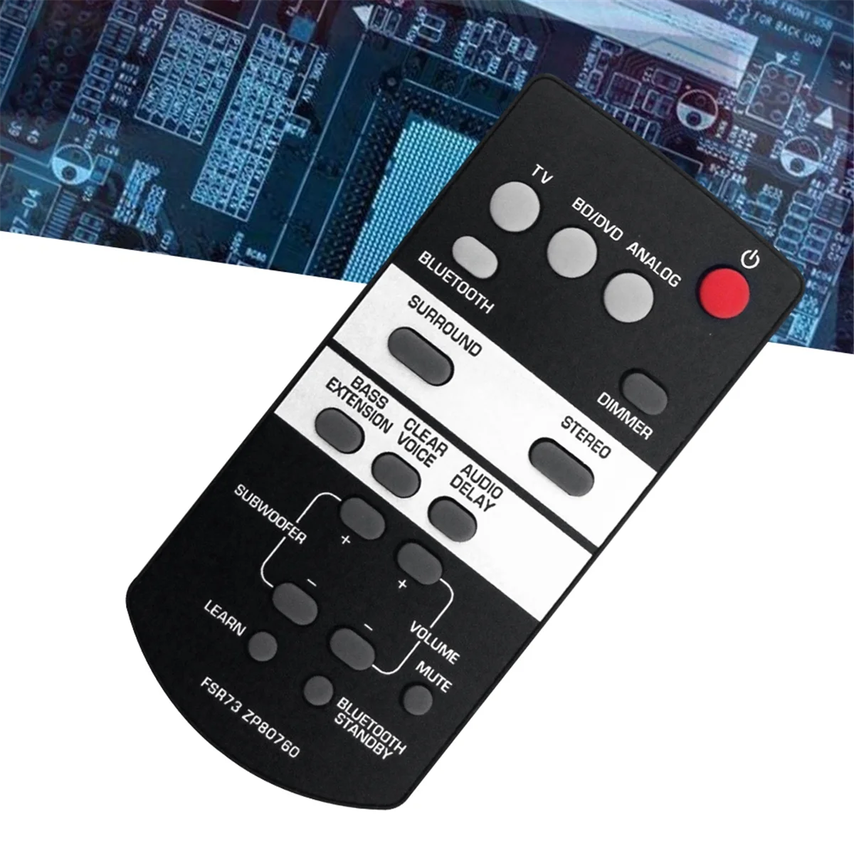 A57G-FSR73 ZP80760 Replace Remote for Yamaha Sound Bar ATS-1050 ATS-1050-R YAS-105 ATS-1050BL SRT-700 ATS1050 ATS1050R YAS105