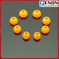 Penon Liqueur O Naranja 4,5 mm S/M/L/XL Almohadillas de silicona para audiófilos HiFi Boquilla de 4,0-6,5 mm Auriculares intrauditivos con cable IEM (3 pares)