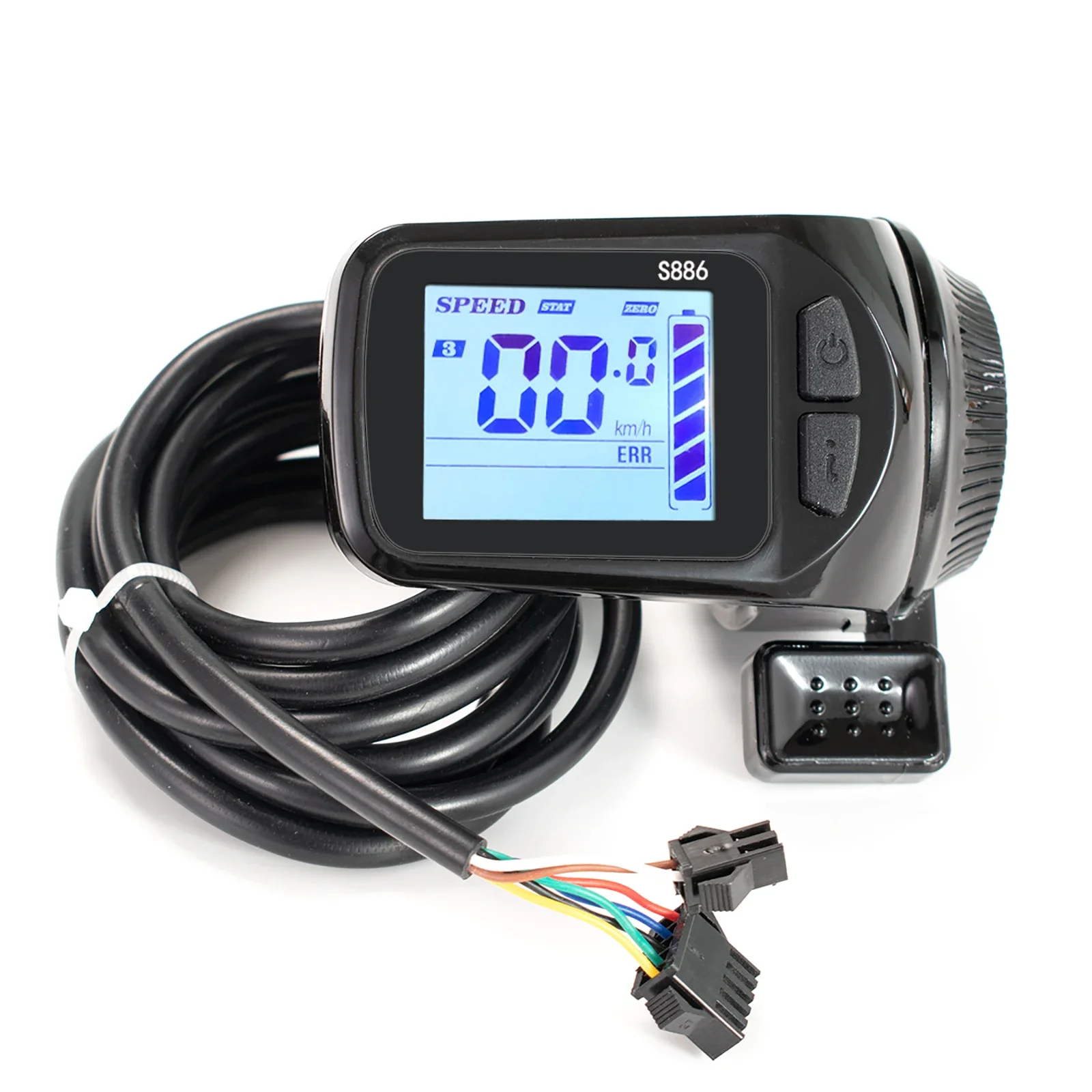 LCD Display Meter for Electric Bike Bicycle S886 24V-48V 250W 350W 500W Electric Bicycle Brushless Controller 25A