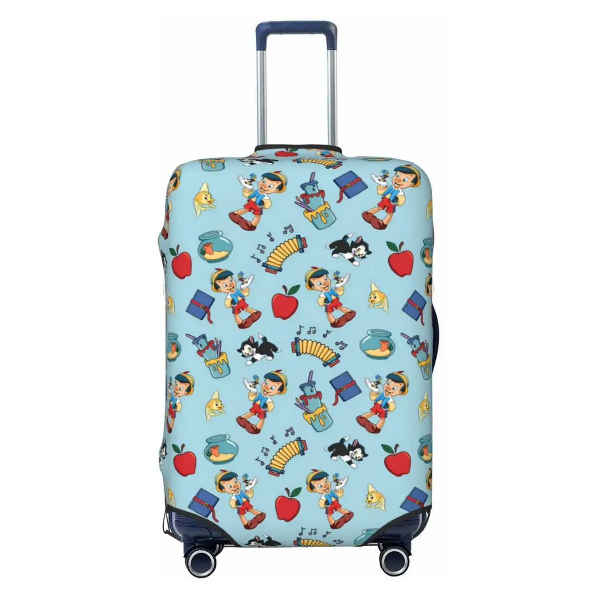

Защитный чехол для чемодана с мультяшным персонажем Пиноккио, милый дорожный чехол для чемоданов 18-32 дюймов