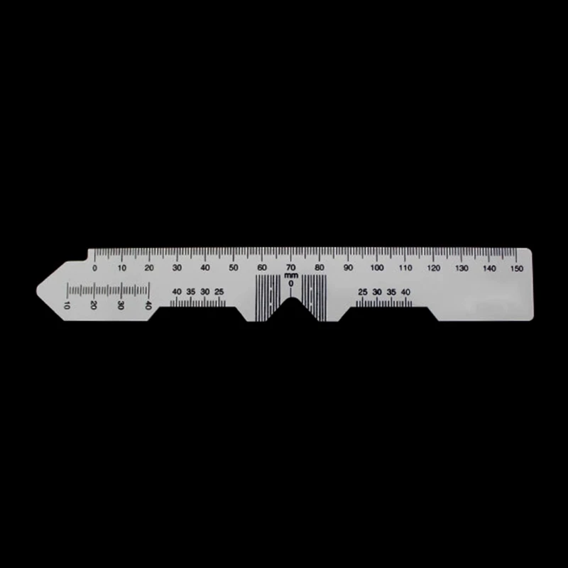 2Pcs Ruler Distance Pd Pupil Tool Pupillary Optical Measuring Eye Measurement Measure Meter Ophthalmic Vernier Glasses Ruler