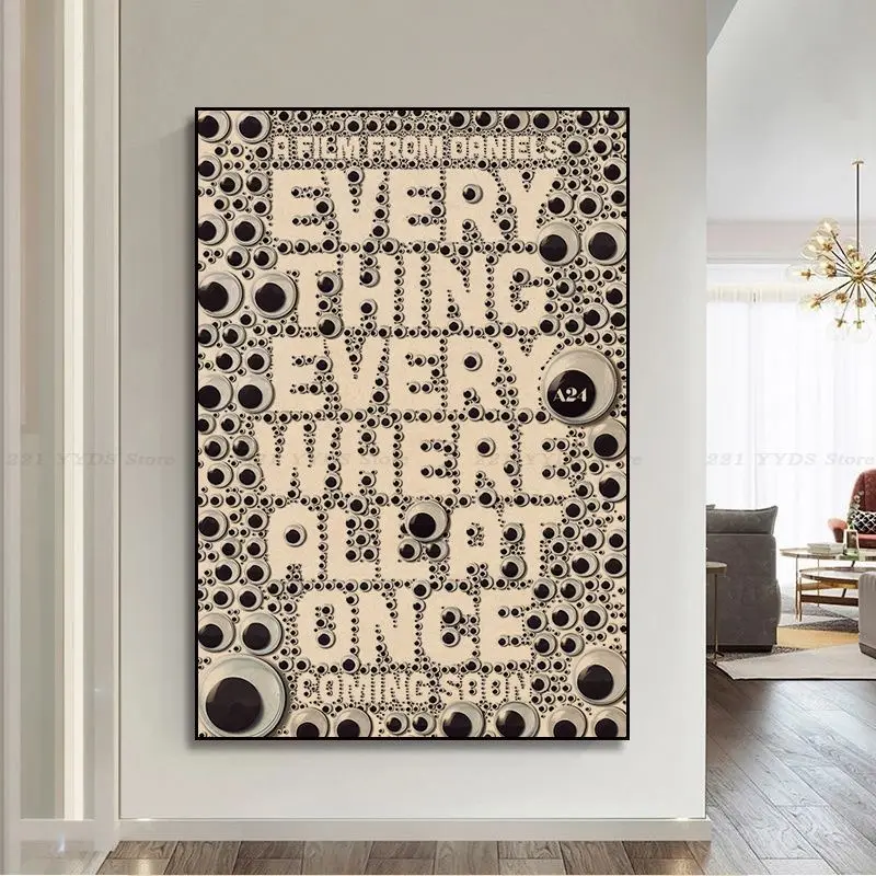 Everything Everywhere All At Once Classic Vintage Posters Wall Art Retro Posters For Home Vintage Decorative Painting