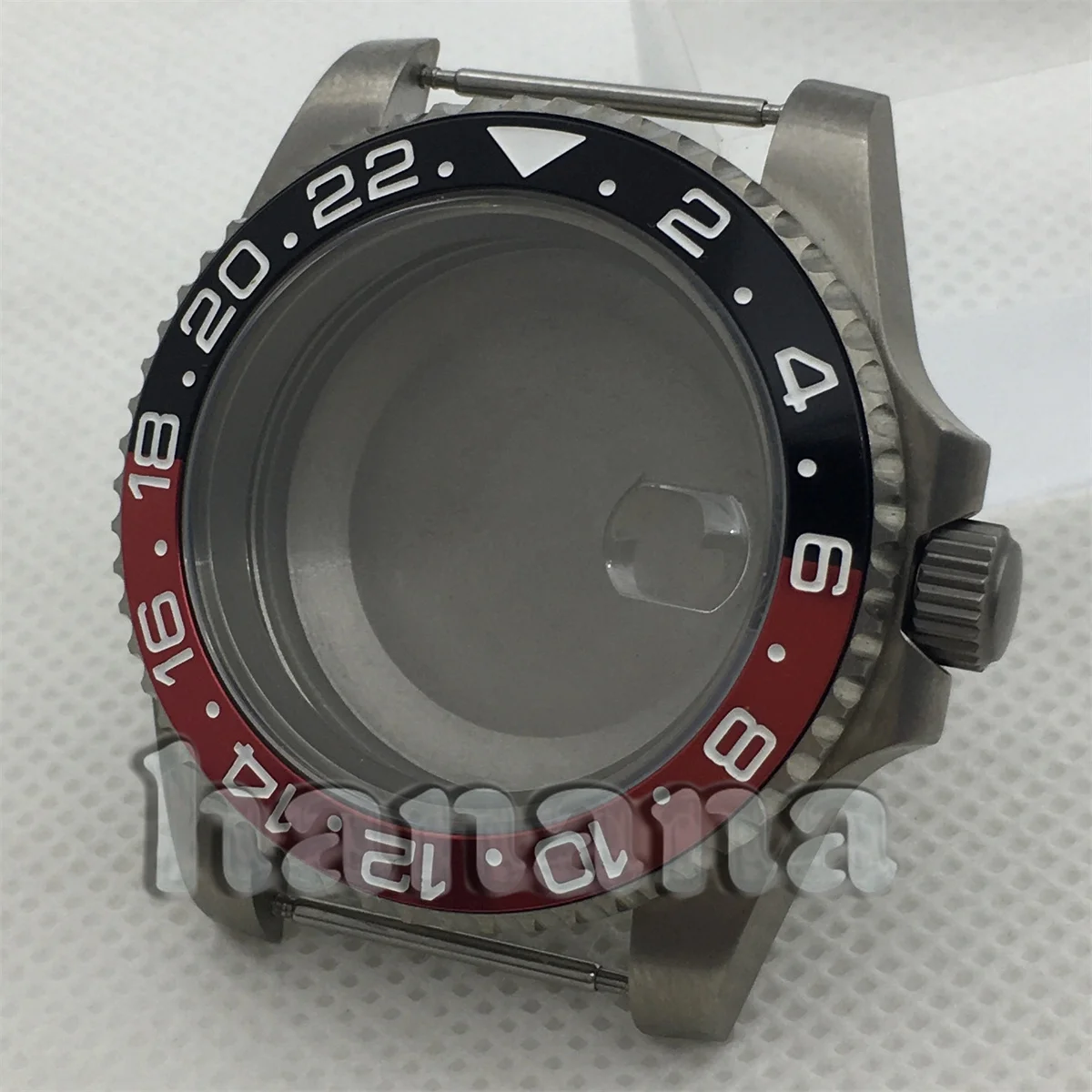 40mm チタン ダイビング ケース GMT ベゼル サファイア ガラス NH34 NH35 ETA2824 PT5000 ムーブメントに適しています 100 メートル防水