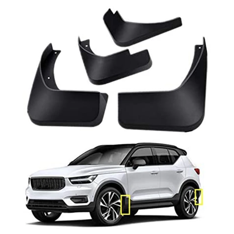 Newfor Volvo XC40 2018 2019 2020 2021 Mud Flaps Front Rear Splash Guards Fender Kit (Set of Four)