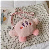 Kirby Cute Plush Crossbody Bag Anime Figure Messenger Bag Large Capacity Storage Bag Cartoon Cosplay Birthday Party Gifts 5