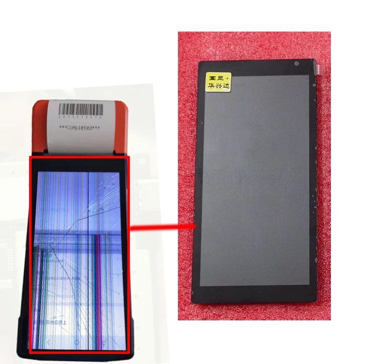 5.5inch Original PAD LCD For SUNMI V2 / V2 Pro LCD Display With Touch Screen panel Digitizer Assembly Replacement