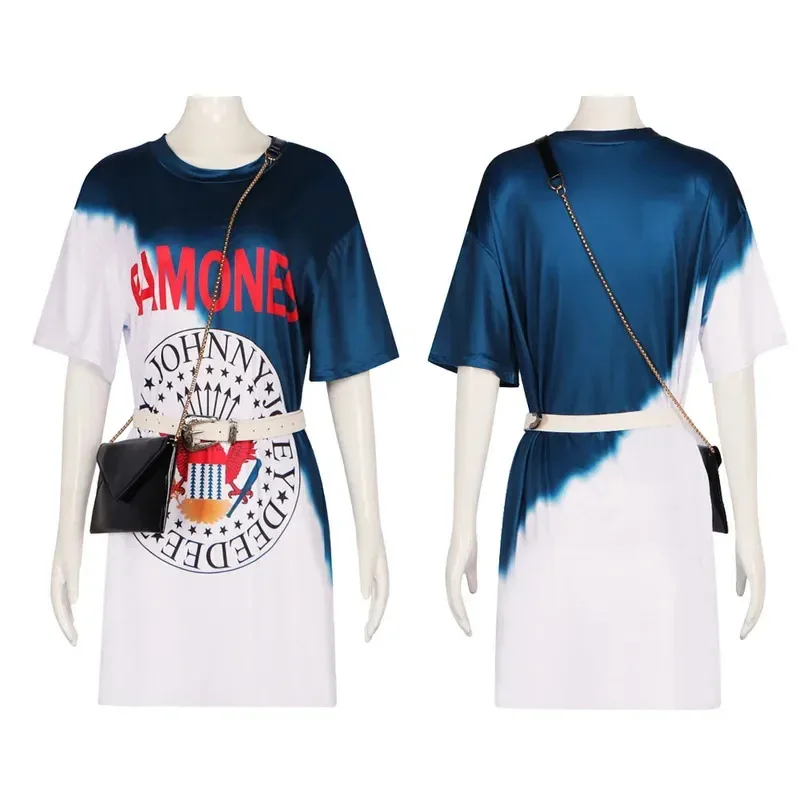 2025 11 فيلم خطأي تأثيري حلي نوح مجموعة كاملة فساتين داكنة حقيبة بحزام حفلة الهالوين للفتيات اليومية تي شيرت تنورة Se