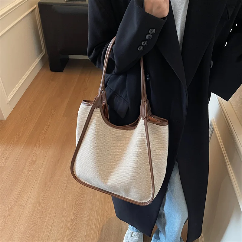 حقيبة يد عصرية للسوق لعام 2025، محفظة كتف أنيقة للنساء، حقيبة كروس بسيطة من اليوم إلى الليل، حقيبة حبال مزخرفة #3